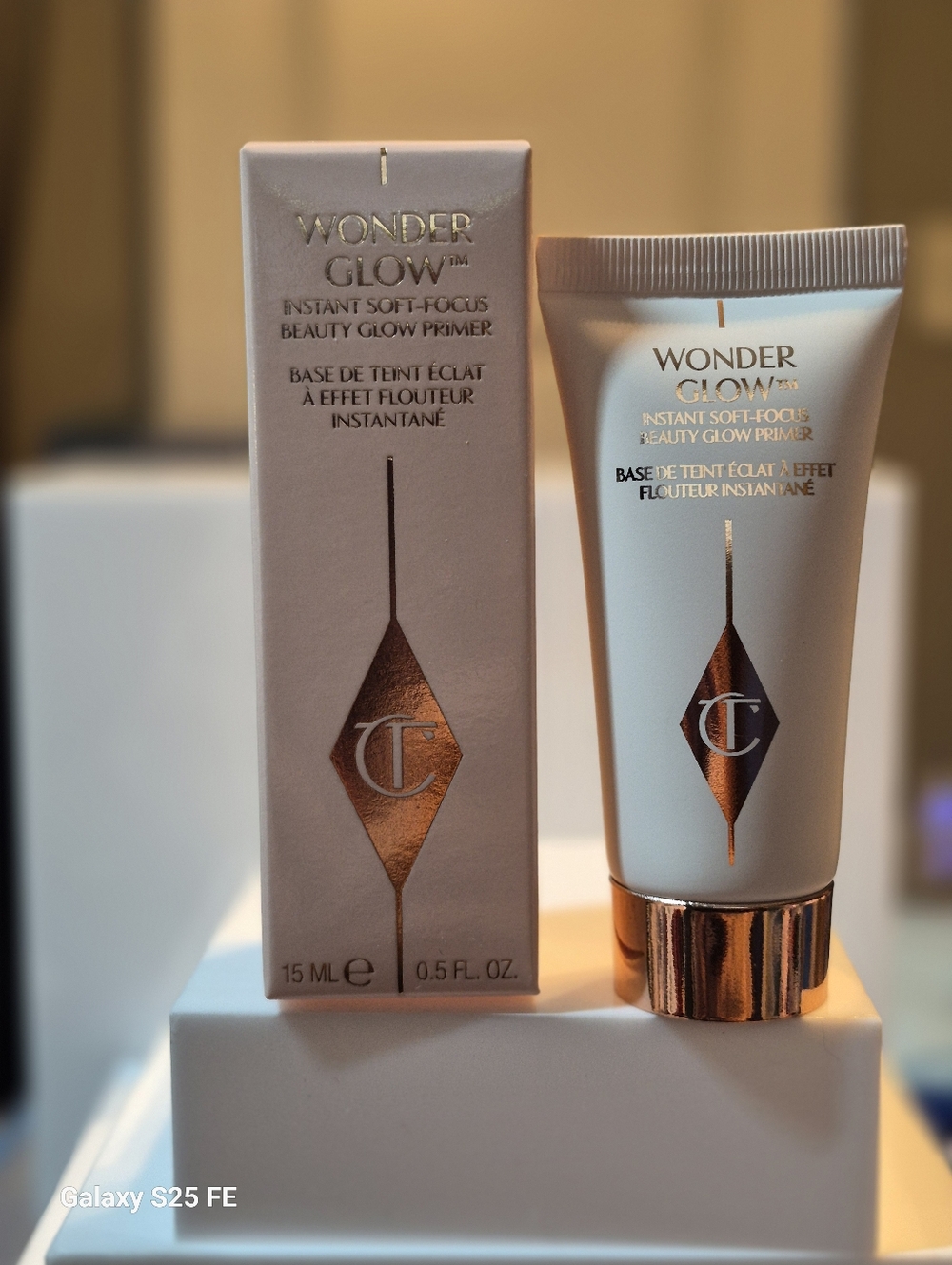 Charlotte Tilbury Wonder Glow Instant Soft Focus Beauty Primer, 15ml (TS), NIB